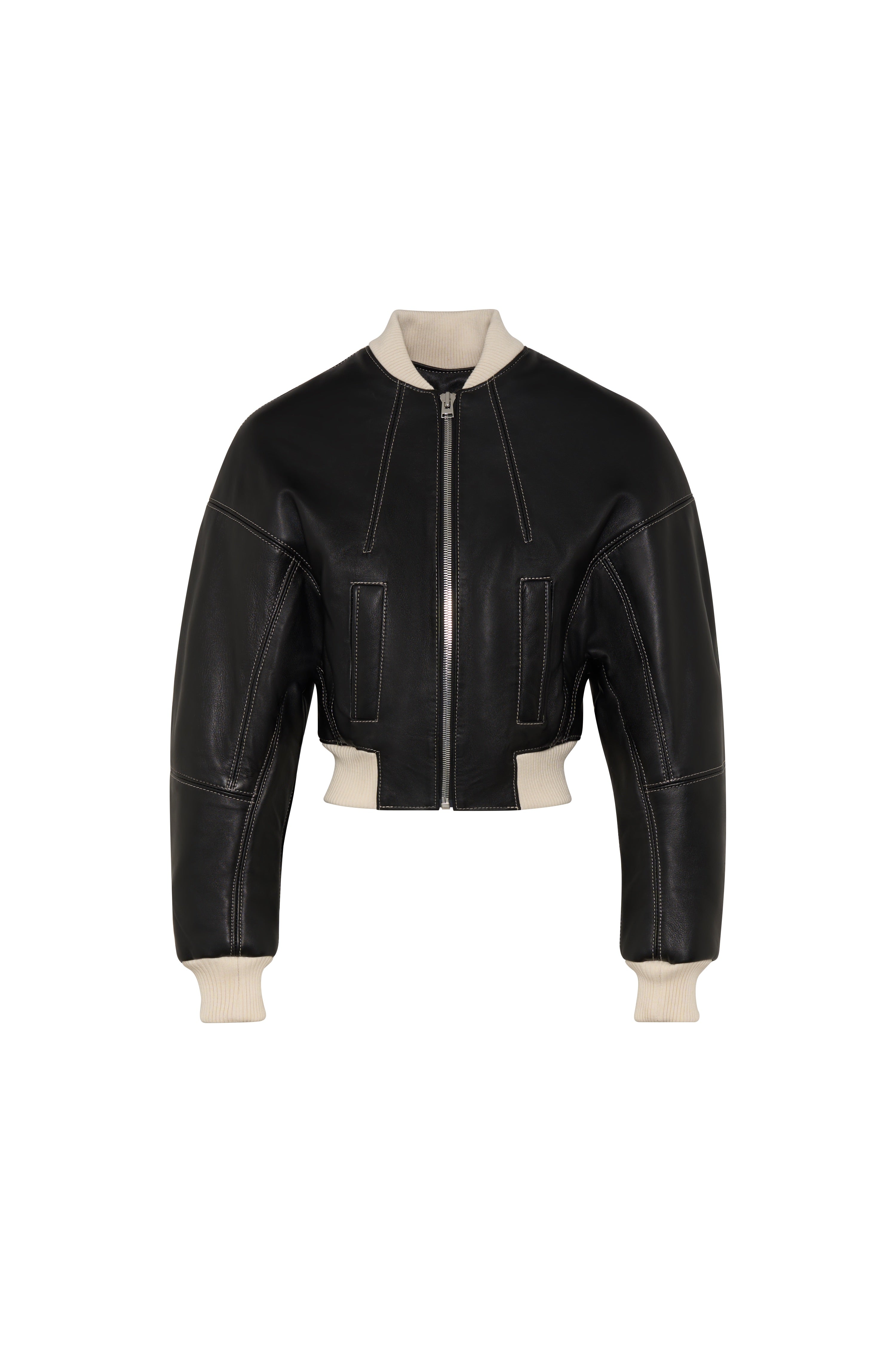 LEATHER BOMBER