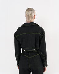 veste en jean noir de la marque de luxe made in France Raphael de Lacroix 